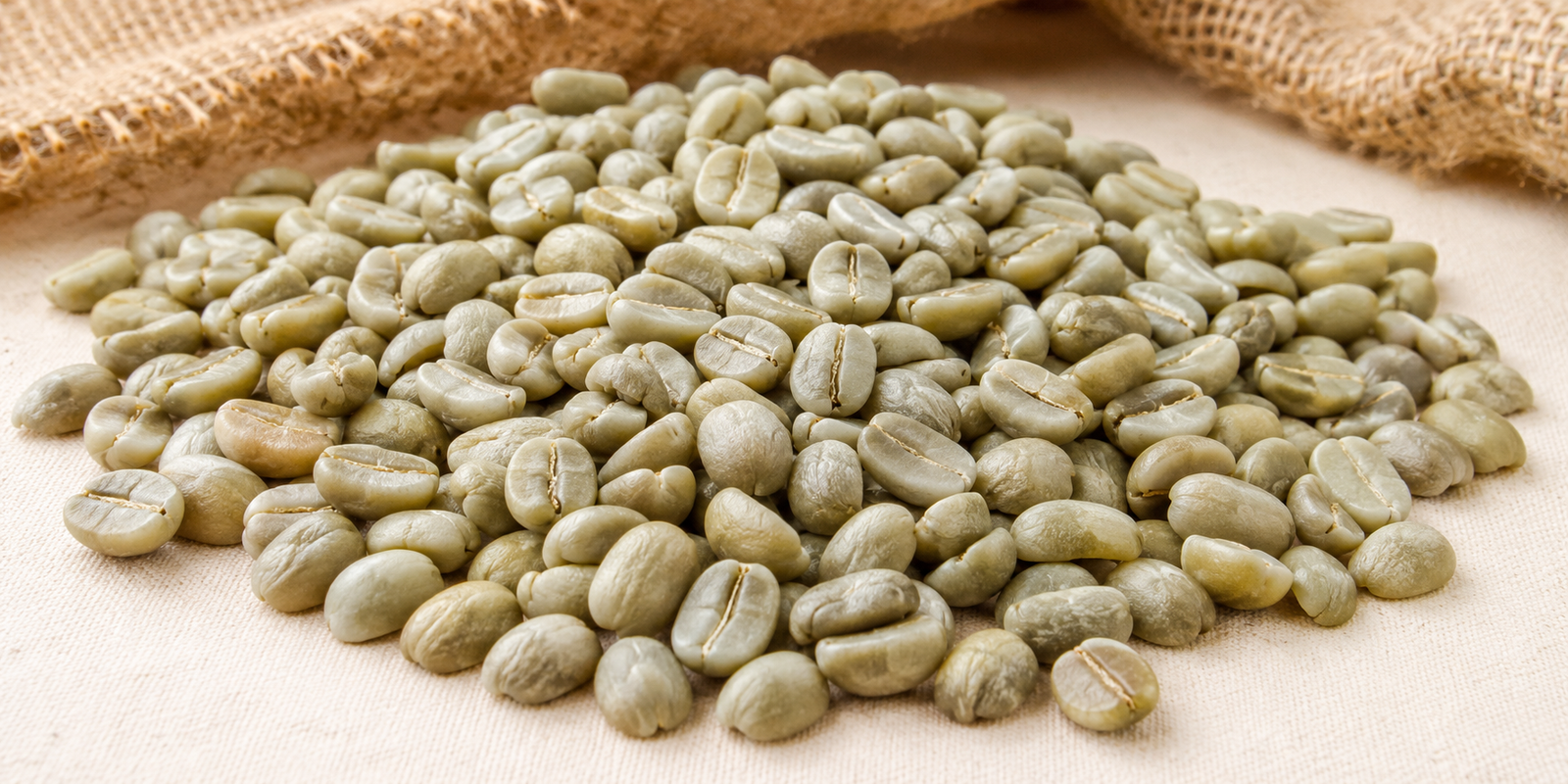 Indian Plantation A washed Arabica green coffee beans