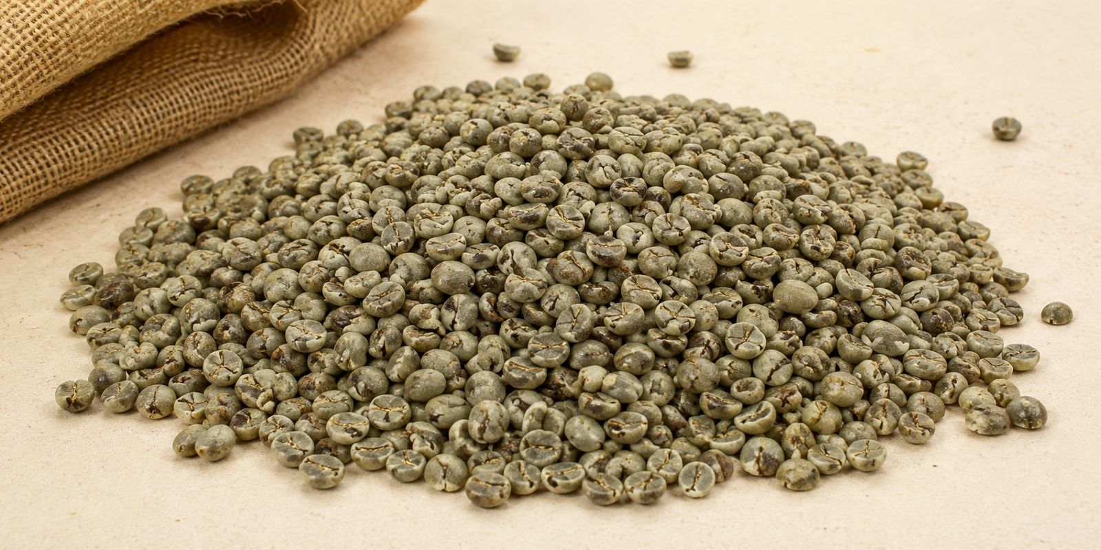 Indian Robusta Parchment AB washed green coffee beans